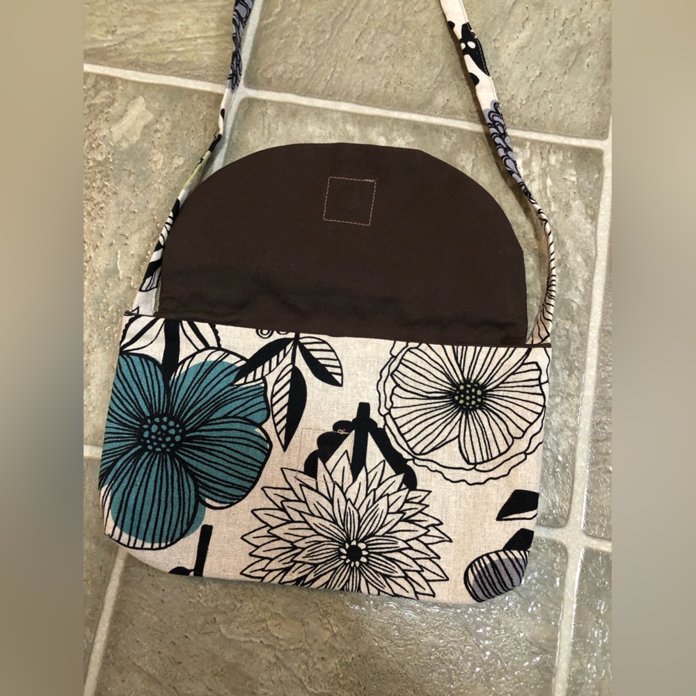 Floral Print Handmade Mini Shoulder Bag/Purse - Picture 2 of 8